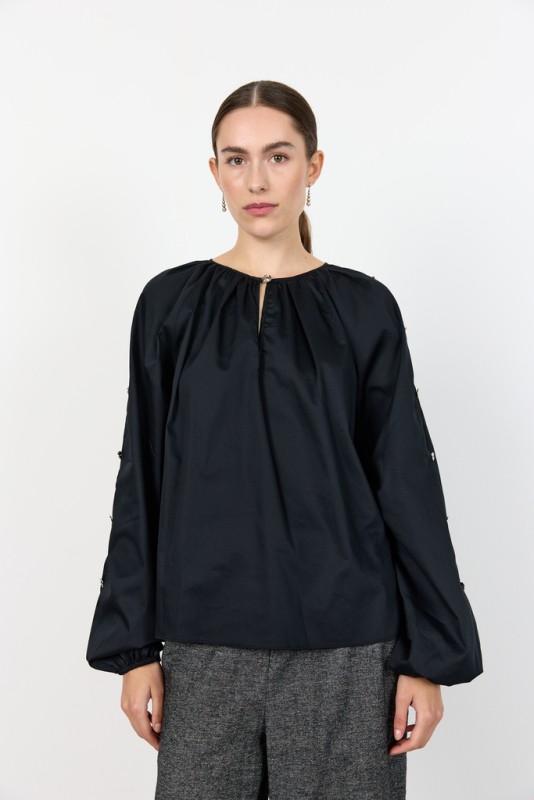 Lrisla Solid 131 Bluse Sort